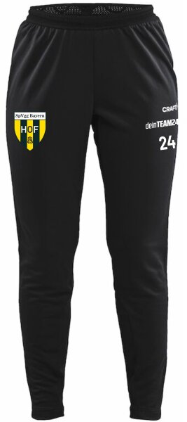 Bayern Hof - Trainingshose Damen schwarz mit Logo