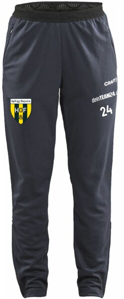 Bayern Hof - Trainingshose (Funktionäre) Damen grau mit Logo