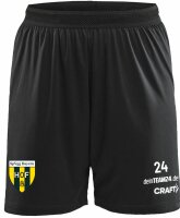 Bayern Hof - Trainingshose Kurz Damen schwarz mit Logo