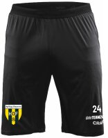 Bayern Hof - Trainingshose Kurz Kinder schwarz mit Logo