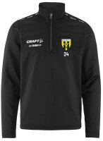 Bayern Hof - Trainings Half Zip Kinder schwarz