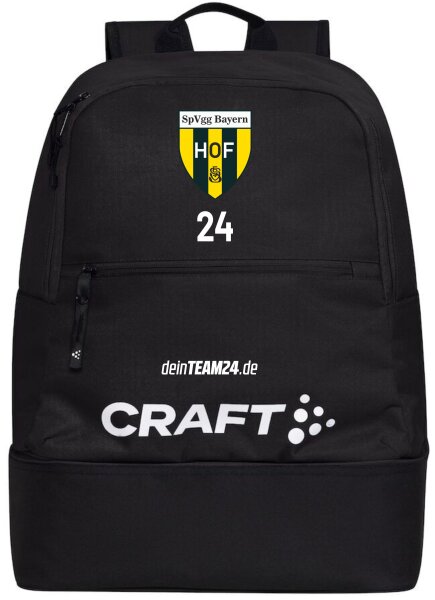 Bayern Hof - Rucksack 26 Liter mit Bodenfach schwarz