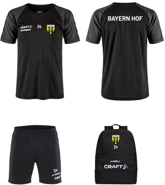 Bayern Hof - Trainingsset Kinder kurz+Rucksack 26 Liter